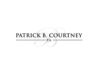 Patrick B. Courtney, P.A. logo design by ndaru