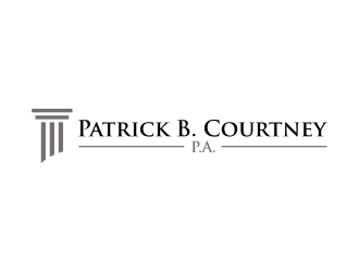 Patrick B. Courtney, P.A. logo design by ammad