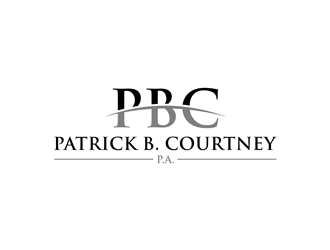 Patrick B. Courtney, P.A. logo design by ndaru