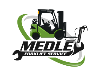 Medley Forklift Service logo design by semar