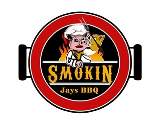 Smokin Jays BBQ logo design by bougalla005