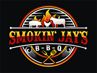 Smokin Jays BBQ logo design by coco