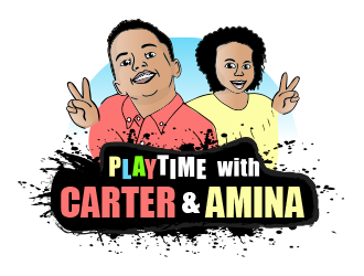 Playtime with Carter and Amina logo design by BeDesign