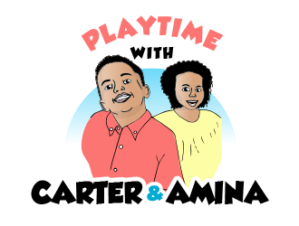 Playtime with Carter and Amina logo design by BeDesign