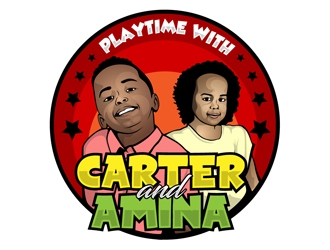 Playtime with Carter and Amina logo design by DreamLogoDesign