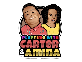 Playtime with Carter and Amina logo design by DreamLogoDesign