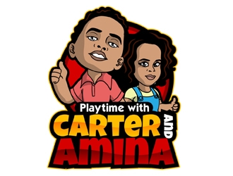 Playtime with Carter and Amina logo design by DreamLogoDesign