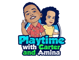 Playtime with Carter and Amina logo design by DreamLogoDesign