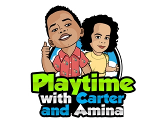 Playtime with Carter and Amina logo design by DreamLogoDesign