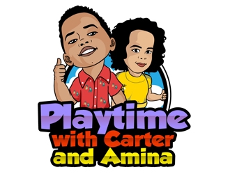 Playtime with Carter and Amina logo design by DreamLogoDesign