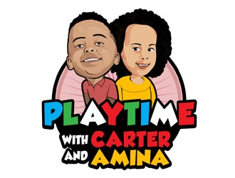 Playtime with Carter and Amina logo design by DreamLogoDesign