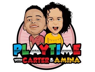Playtime with Carter and Amina logo design by DreamLogoDesign