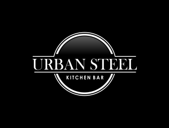 Urban Steel Kitchen   Bar logo design by giphone