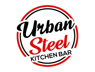 Urban Steel Kitchen   Bar logo design by LogOExperT