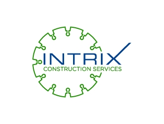 Intrix Construction Services logo design by sakarep