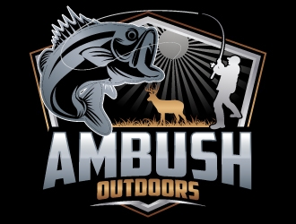 Ambush Outdoors logo design by uttam