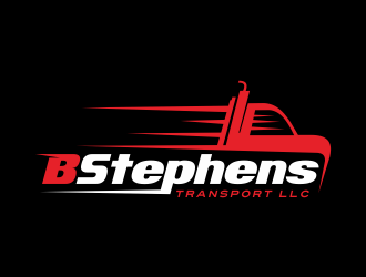 B Stephens Transport LLC  logo design by AisRafa