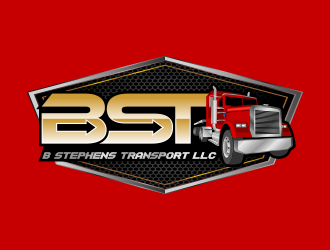 B Stephens Transport LLC  logo design by nandoxraf