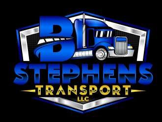 B Stephens Transport LLC  logo design by 35mm