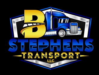 B Stephens Transport LLC  logo design by 35mm