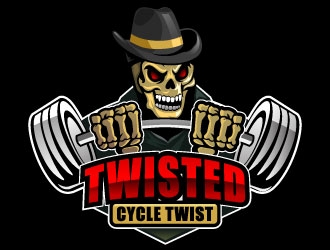 Twisted Cycle Twist or Treat logo design by Suvendu
