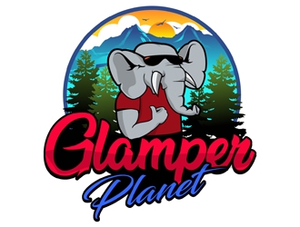 Glamper Planet logo design by DreamLogoDesign