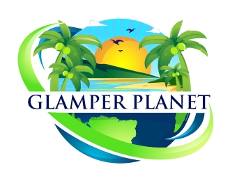 Glamper Planet logo design by Suvendu