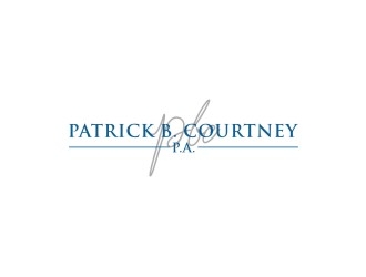 Patrick B. Courtney, P.A. logo design by sabyan