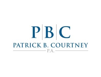 Patrick B. Courtney, P.A. logo design by sabyan