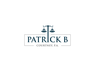 Patrick B. Courtney, P.A. logo design by haidar