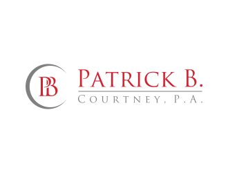 Patrick B. Courtney, P.A. logo design by diki