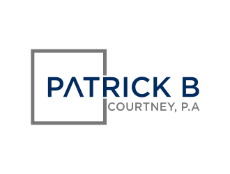 Patrick B. Courtney, P.A. logo design by cahyobragas