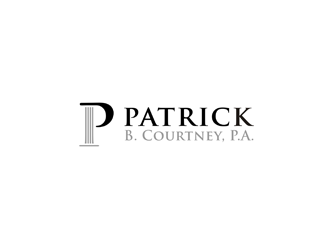 Patrick B. Courtney, P.A. logo design by bomie