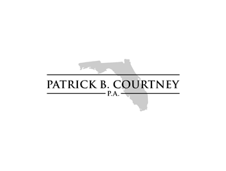 Patrick B. Courtney, P.A. logo design by alby