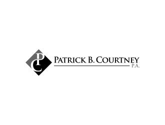 Patrick B. Courtney, P.A. logo design by Lavina