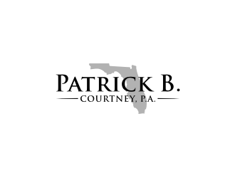 Patrick B. Courtney, P.A. logo design by johana