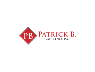 Patrick B. Courtney, P.A. logo design by johana