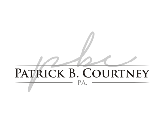 Patrick B. Courtney, P.A. logo design by rief