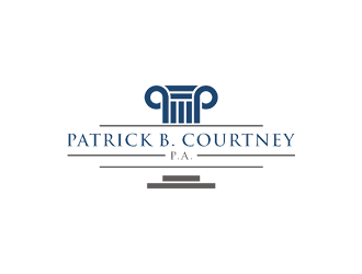 Patrick B. Courtney, P.A. logo design by jancok