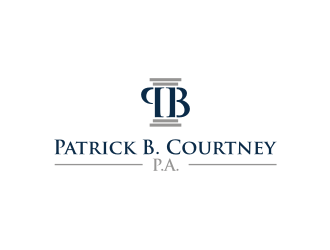 Patrick B. Courtney, P.A. logo design by ohtani15