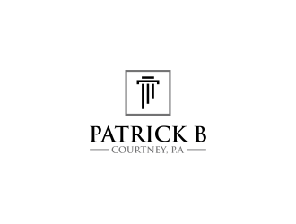 Patrick B. Courtney, P.A. logo design by RIANW