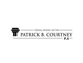 Patrick B. Courtney, P.A. logo design by wandk