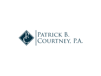 Patrick B. Courtney, P.A. logo design by blessings