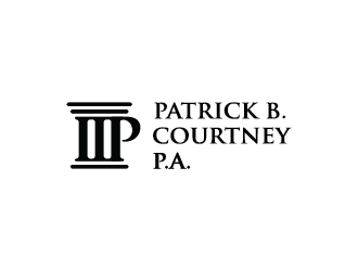 Patrick B. Courtney, P.A. logo design by mhala