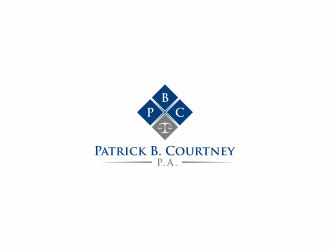 Patrick B. Courtney, P.A. logo design by exitum