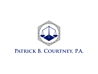 Patrick B. Courtney, P.A. logo design by pakNton