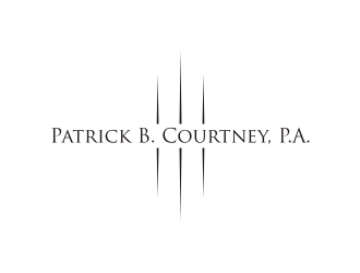 Patrick B. Courtney, P.A. logo design by Zeratu