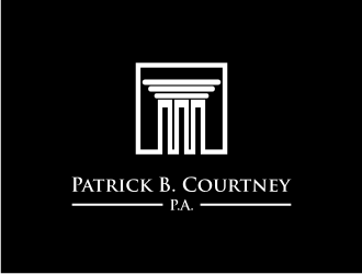 Patrick B. Courtney, P.A. logo design by sodimejo
