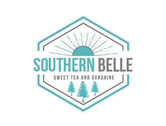 Southern Belle Sweet Tea and Sunshine logo design by shravya