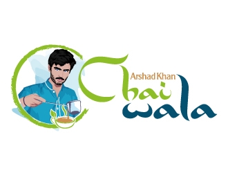 ARHAD KHAN CHAI WALA logo design by jaize
